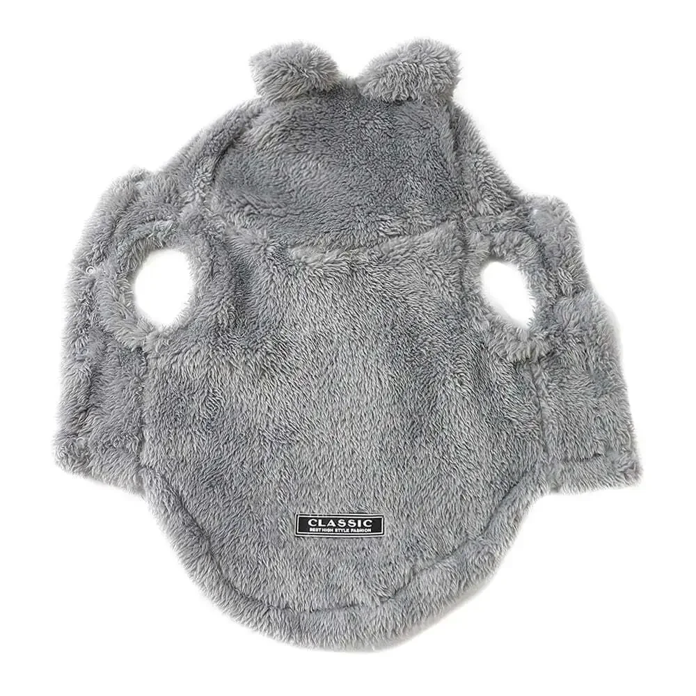 Soft Fleece Pet Dog Clothes Cute Hoodie Coat for Small Medium Dogs Cats Autumn W